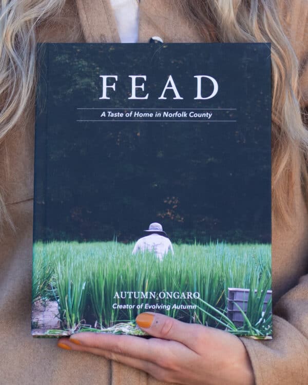Autumn holding FEAD cookbook